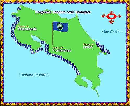 Map of Blue Flag Beaches